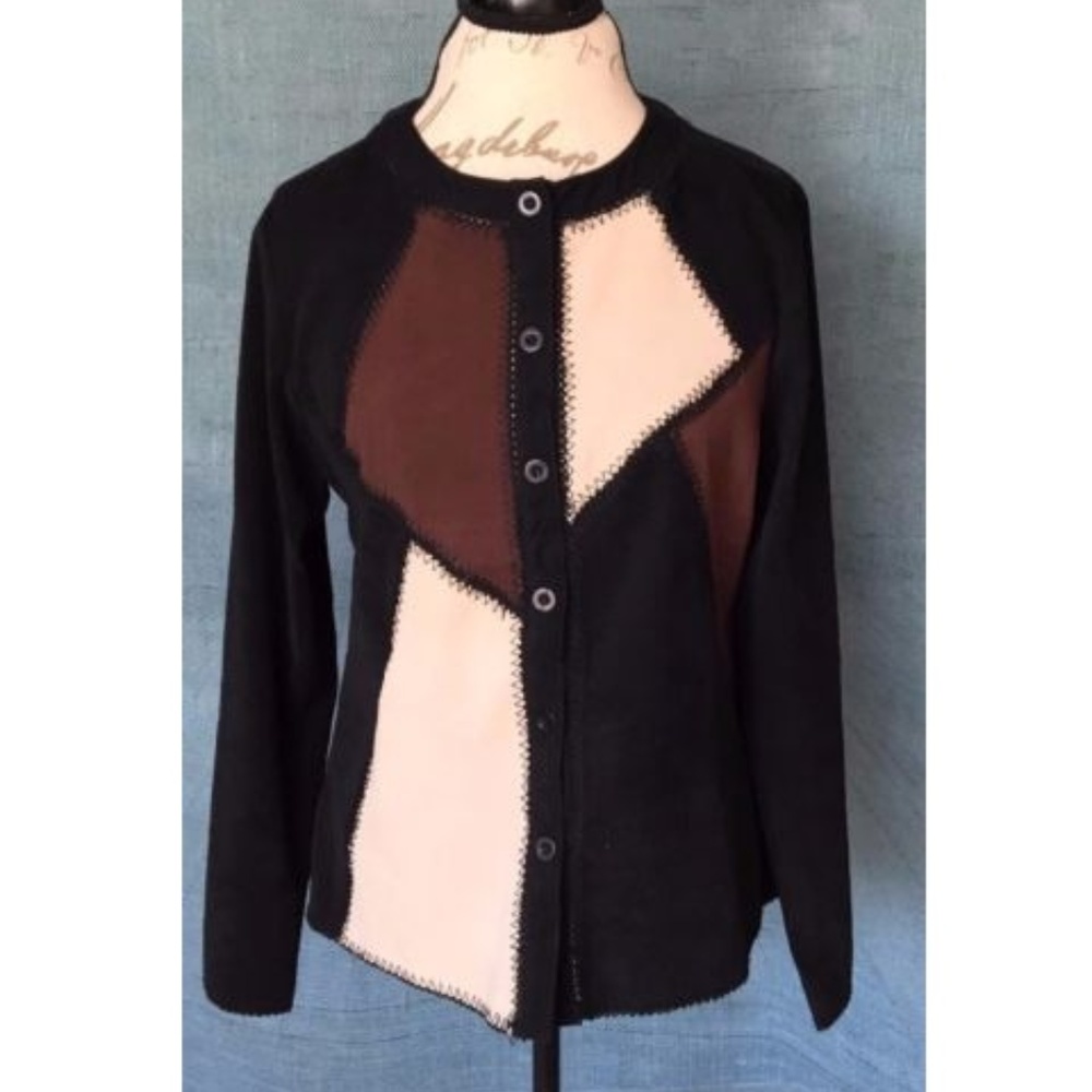 Canyon Road Faux Suede Patchwork Jacket